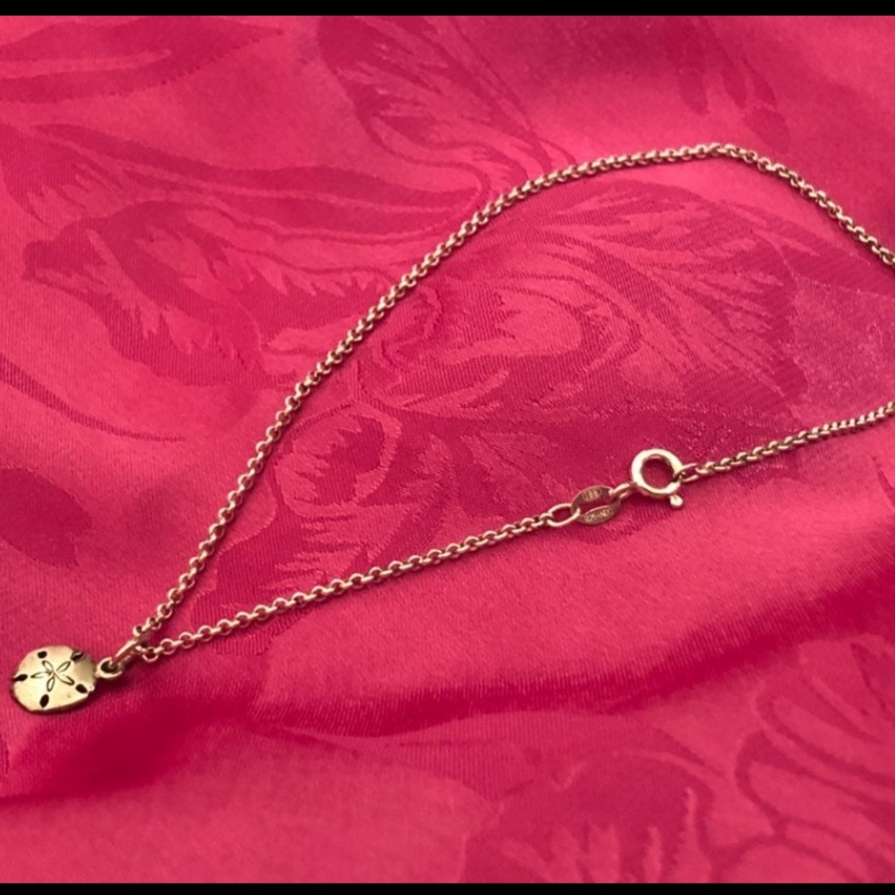 Sterling Silver Sand Dollar Anklet